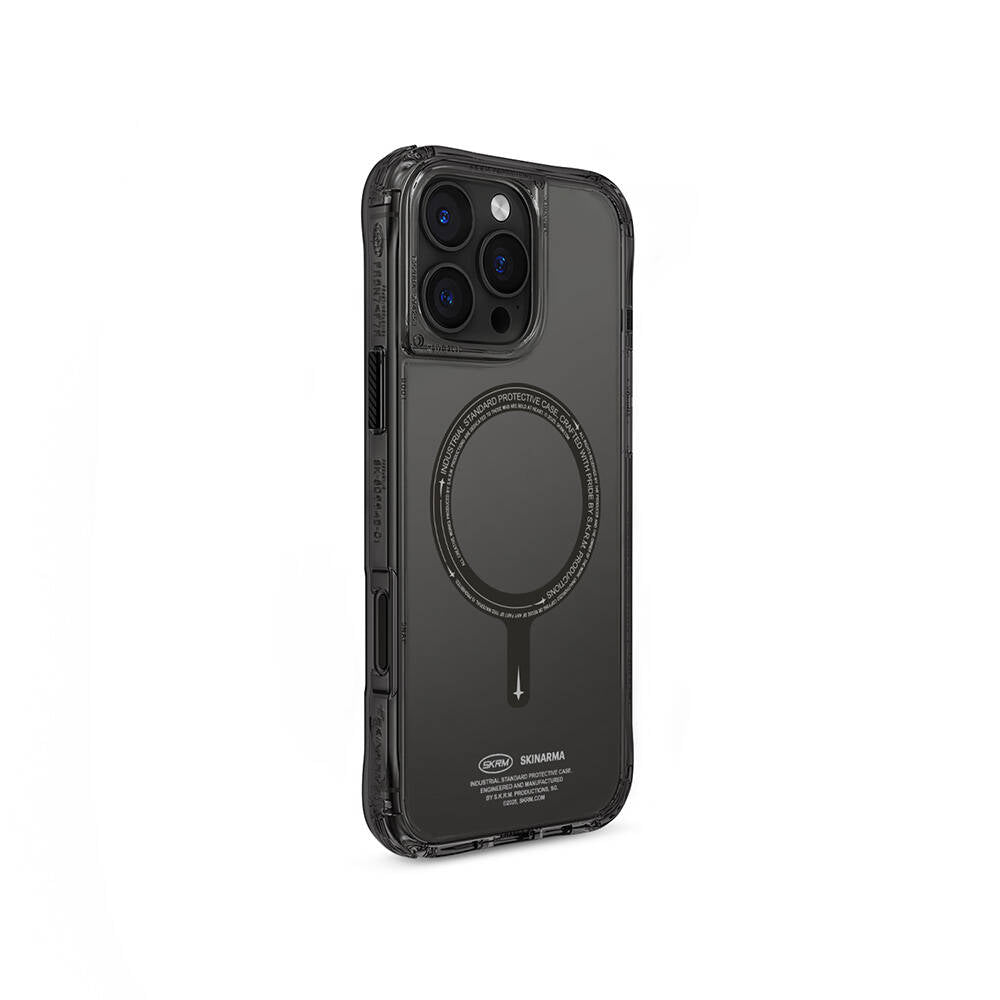 Skinarma Saido iPhone 16 Pro Max M-safe Şarj Özellikli Şeffaf Airbag Tasarımlı Kılıf Skinarma Saido iPhone 16 Pro Max M-safe Şarj Özellikli Şeffaf Airbag Tasarımlı Kılıf